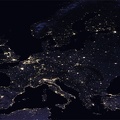 Image composite de l'Europe de nuit en 2016