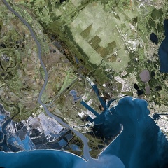 satellite_image_spot5_2.5m_rhone_river_france_2003