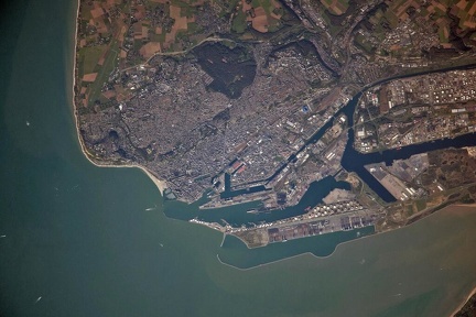 Le Havre, France, from ISS