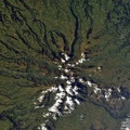 Auvergne volcanoes, Aurillac, France from ISS